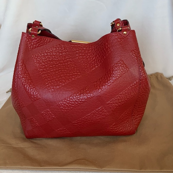 Burberry Embossed Check Leather Canterbury bag - Picture 3 of 16